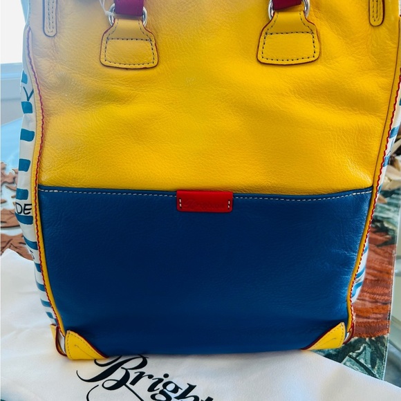 Brighton Fashionista Paris Chic Leather Tote Bag Handbag Rare & Retired NWT - Picture 3 of 11